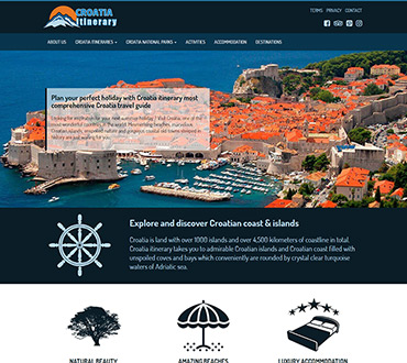 Croatia itinerary Website
