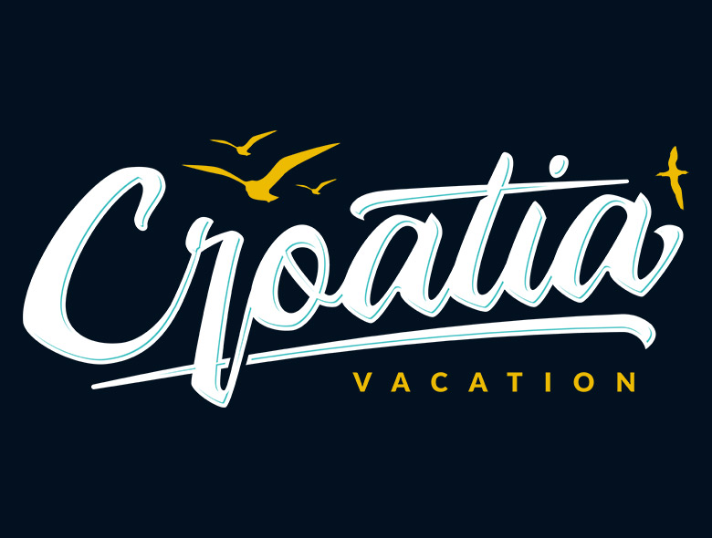 croatiavacation.co.uk Travel Website Logo Design Ireland