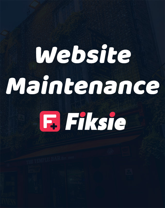 Website Maintenance Service - Website maintenance Company Fiksie