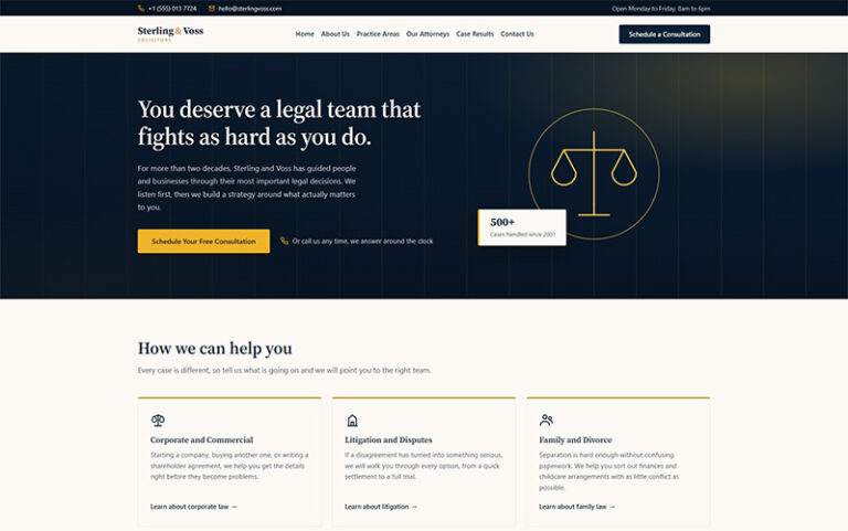 Professional Website Design for Solicitors