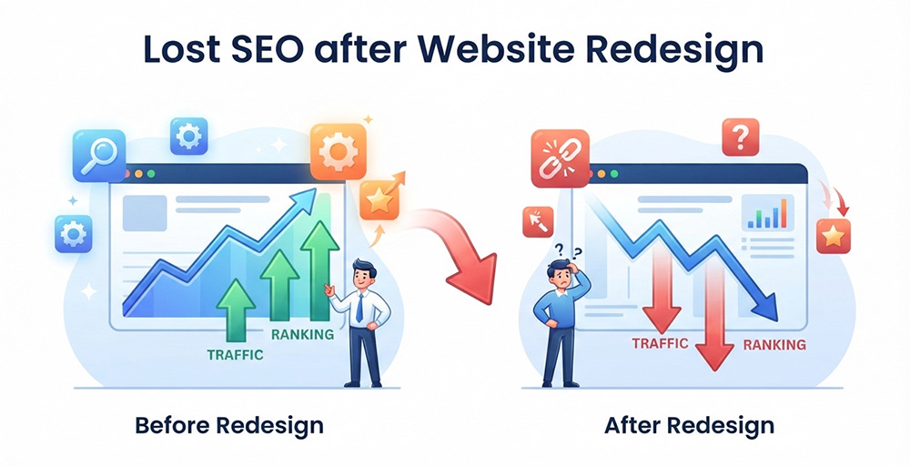 Lost seo after website redesign questions answered